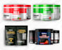make supplement label design product mockup and label design