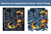 do vectorize your image raster to vector,  vector tracing