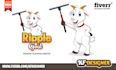draw cute cartoon character logo design