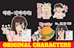make cute character stickers, emoticon or illustration