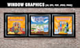 design custom window graphics , shopfront , signage design