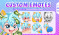 create custom chibi emotes for twitch, discord, vtuber stream or animated emotes