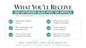 write an SEO optimized blog post or article