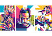 do quality geometric pop art