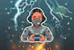 design podcast cartoon avatar logo