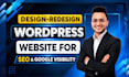 design, redesign wordpress website with SEO for business growth