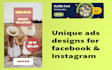 design high converting instagram ads and facebook ads