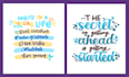 illustrate text in custom hand lettering and calligraphy style