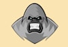 design gorilla head logo with express delivery