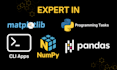 do your python programming task, cli app, numpy, pandas, matplotlib task