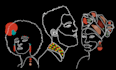 design modern african inspired line art and illustrations