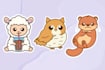 create cute cartoon character, logo design