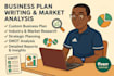 write a comprehensive business plan and market analysis for you