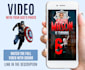 personalize this avengers birthday video invitation for you