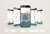 design app screenshots, logo, feature images, and mockups