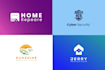 do personal flexible custom startup technology security modern tech website logo