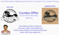 embroidery digitizing and vector conversion for screen printing