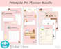 make printable pet care planner