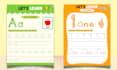 make custom tracing workbook, letters and numbers worksheets for kids