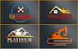 design construction, real estate, and property logo