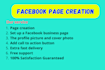 create a professional facebook page with full setup