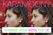 realistic nose job rhinoplasty photo simulation surgery