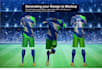 do custom soccer kit jersey 3d mockup