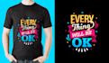 do custom illustration graphic and typography tshirt design