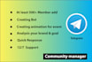 be your community manager for any bsc,defi in telegram