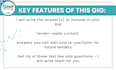 write individual answers for your proposal or tender