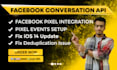 setup facebook pixel conversion API server tracking for ios14 and ga4 ecommerce