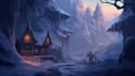 draw the landscape illustration or concept art