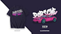 draw motorcycle and car vector illustration for t shirt
