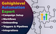 do automation and setup campaigns workflows at gohighlevel