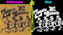 recreate, redraw, or redesign any artwork or graphic