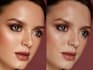 do model retouch and skin color correction