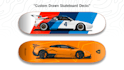 draw awesome vector cars for skateboard