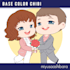 draw cute couple chibi illustration