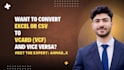 convert excel or CSV to vcard or vcf vice versa in minutes