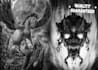 draw black and white dark horror fantasy art