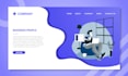 do a vector flat illustration for brand, website, app
