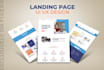 design professional uiux creative website landing page