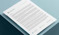 create a professional letter template design