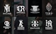 design luxury monogram, fashion, streetwear, or clothing brand logo