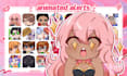 create animated chibi twitch emote and alert for vtuber