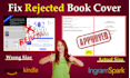 fix resize amazon KDP, ingramspark book cover