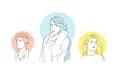design a custom line art portrait vector avatar for gift