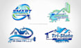 design modern cleaning and pressure washing logo