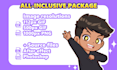 draw awesome animated chibi emotes for your twitch, discord