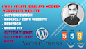 build custom wordpress website and ecommerce store